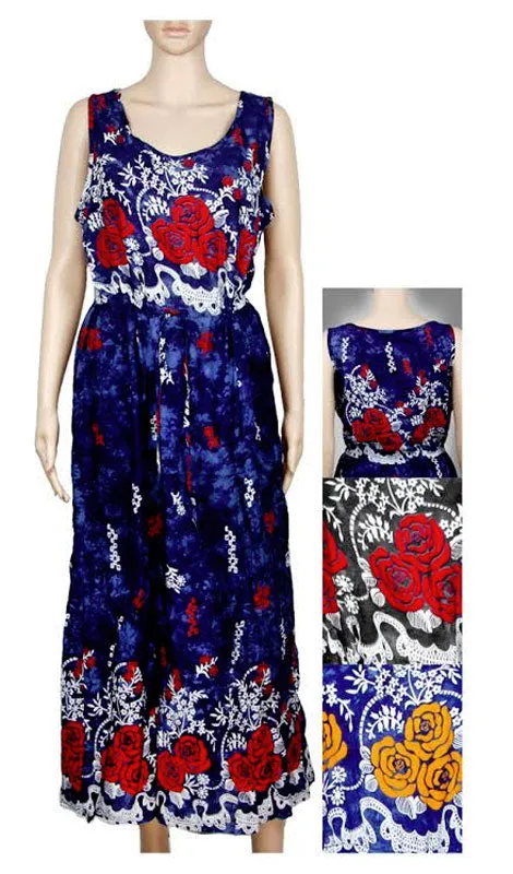 2032 Ladies Summer Maxi Sun Dress Wholesale