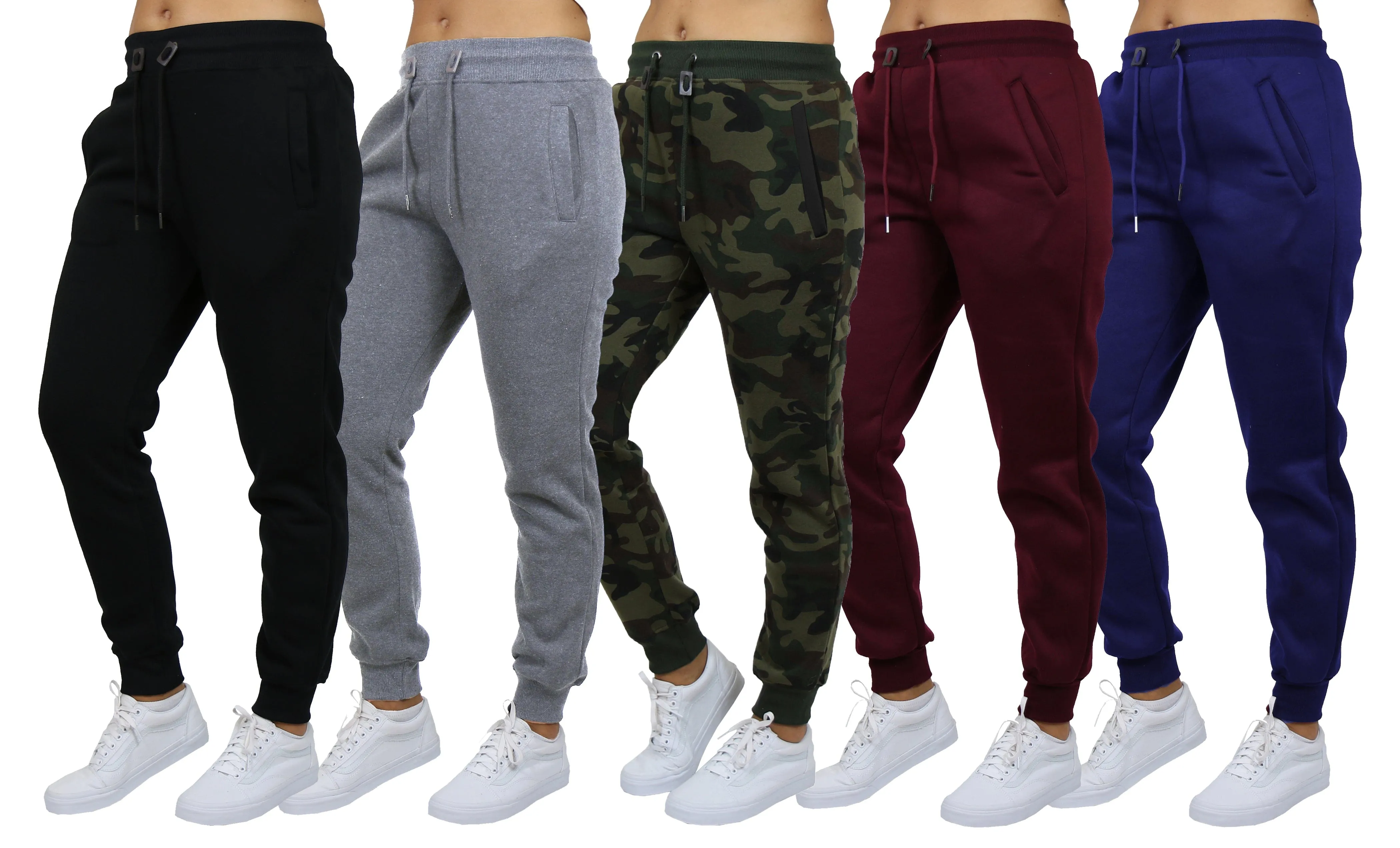 [3-Pack] Women's Loose-Fit Fleece Jogger Sweatpants