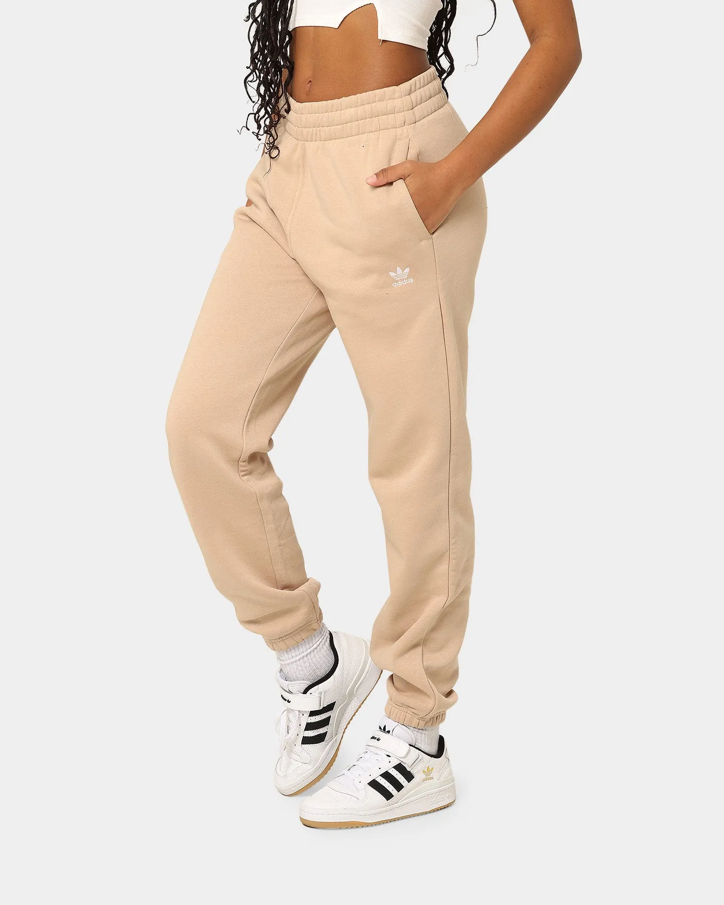 Adidas Women's Adicolour Essentials Fleece Pants Magic Beige