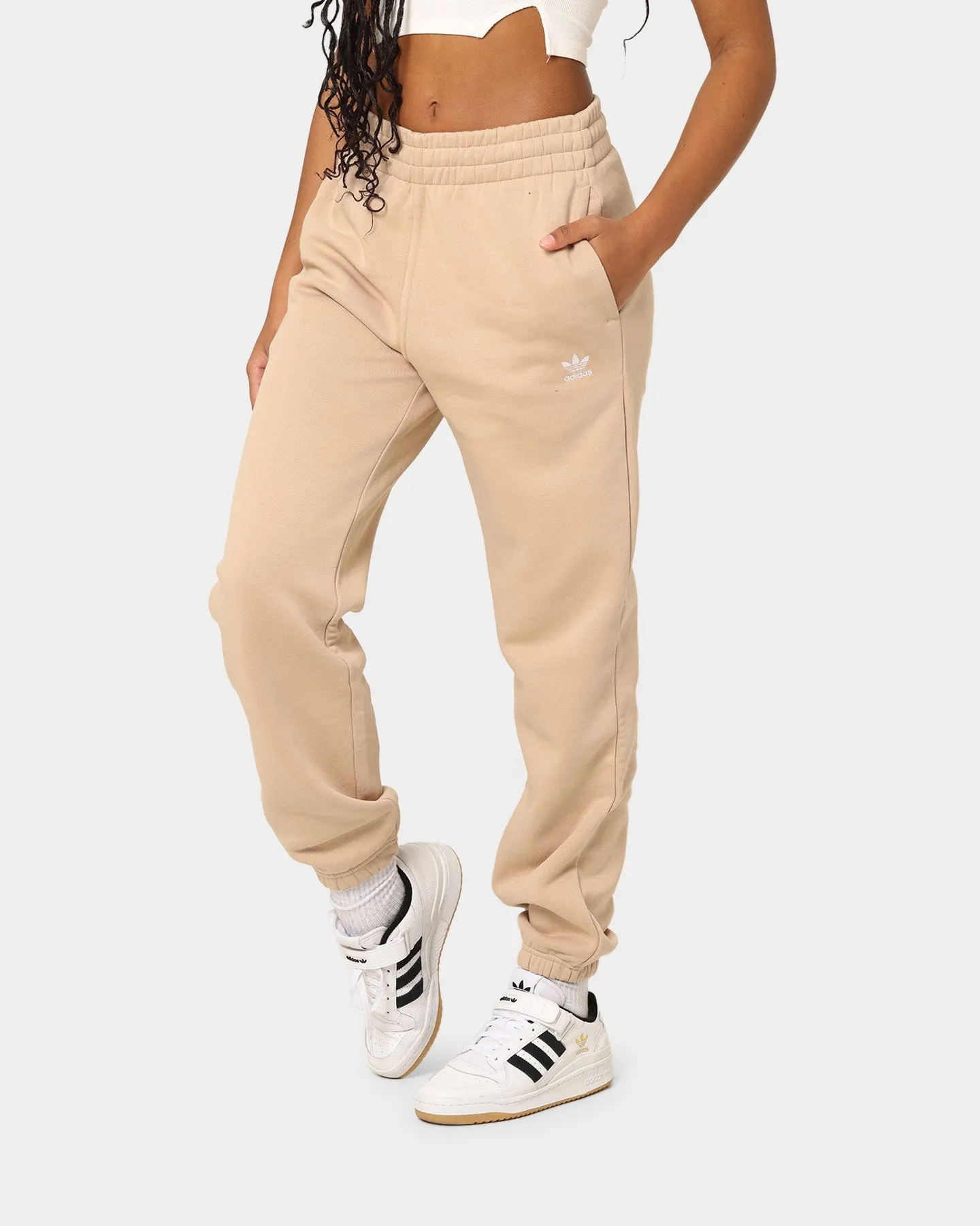 Adidas Women's Adicolour Essentials Fleece Pants Magic Beige