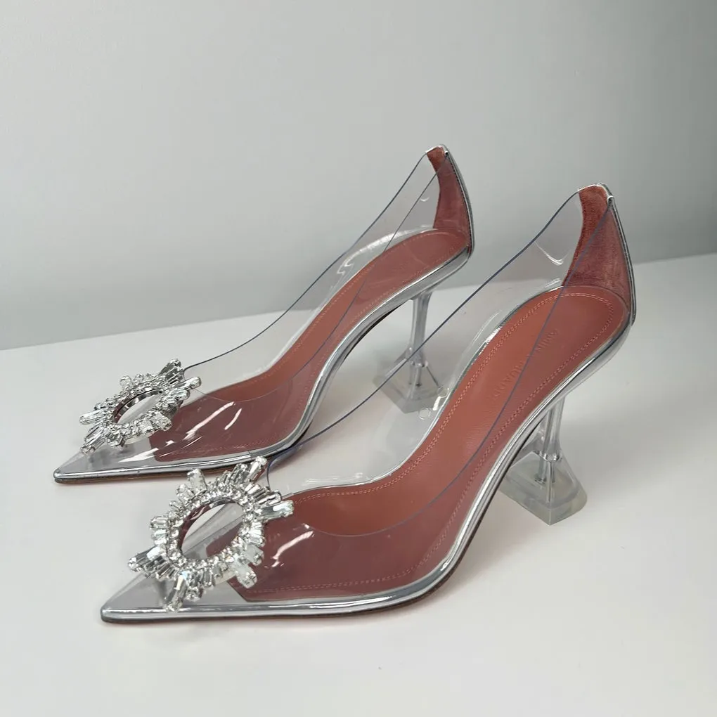 Amina Muaddi Begum Pump PVC Clear