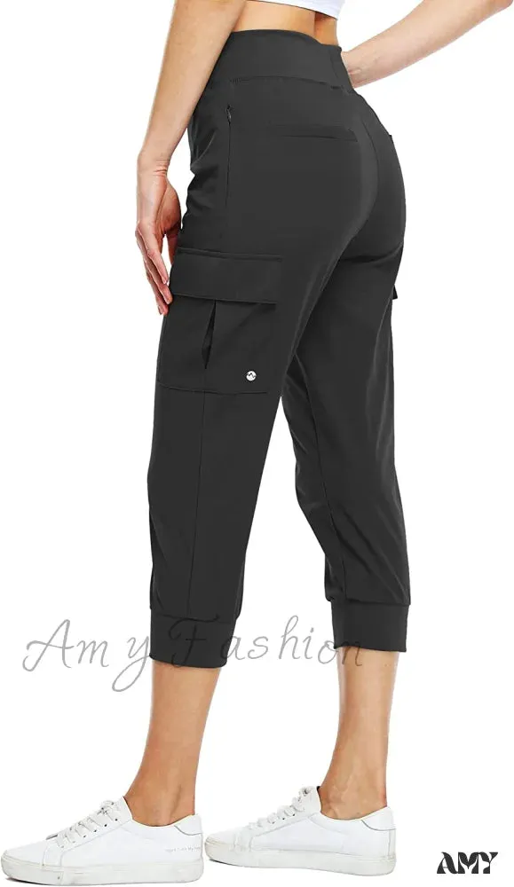 Amy Fashion - Cargo Hiking Capris Quick Dry Lightweight Outdoor Pants