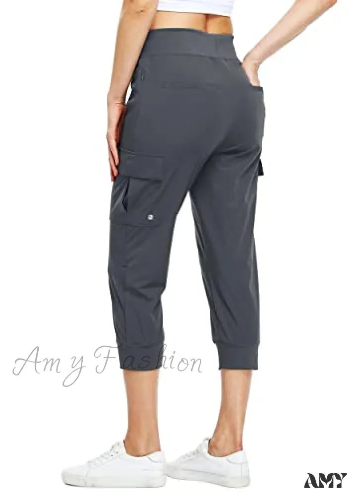 Amy Fashion - Cargo Hiking Capris Quick Dry Lightweight Outdoor Pants