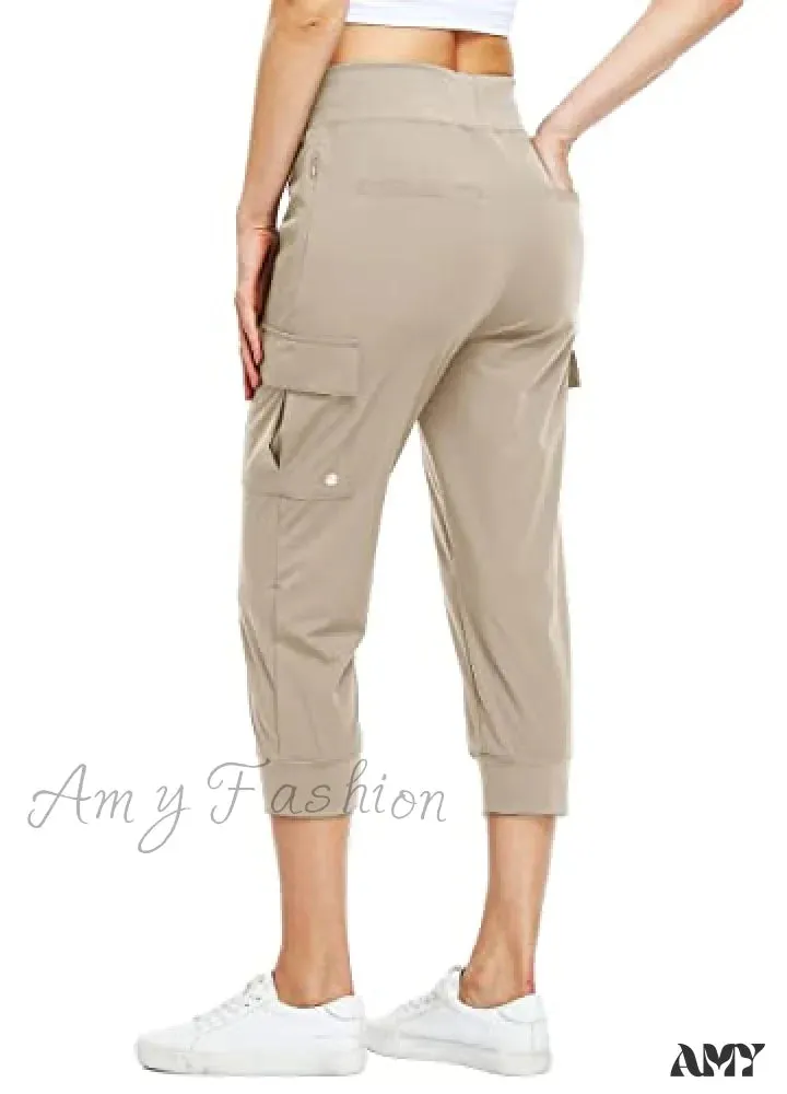 Amy Fashion - Cargo Hiking Capris Quick Dry Lightweight Outdoor Pants