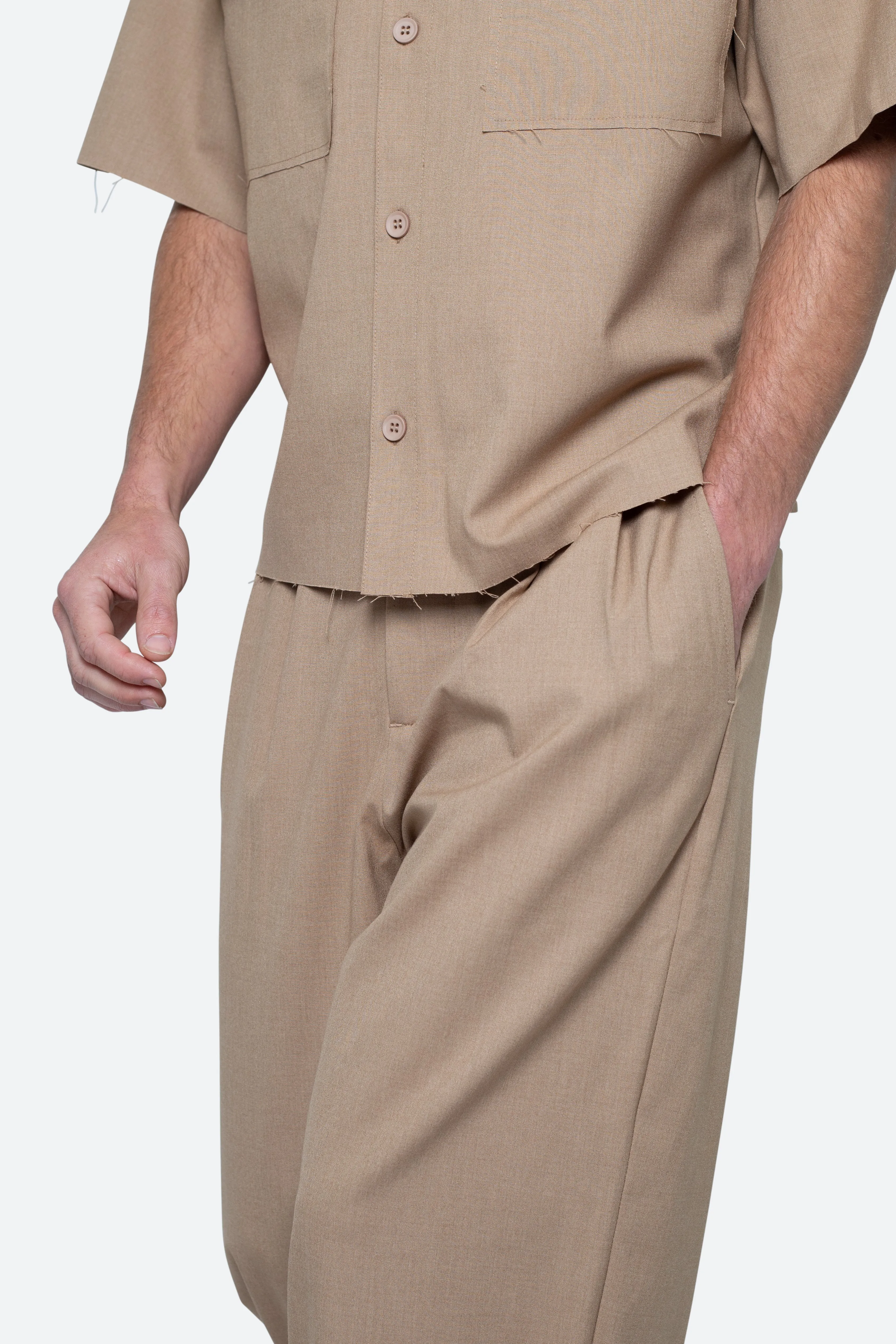 Baggy Trouser Pants - Khaki