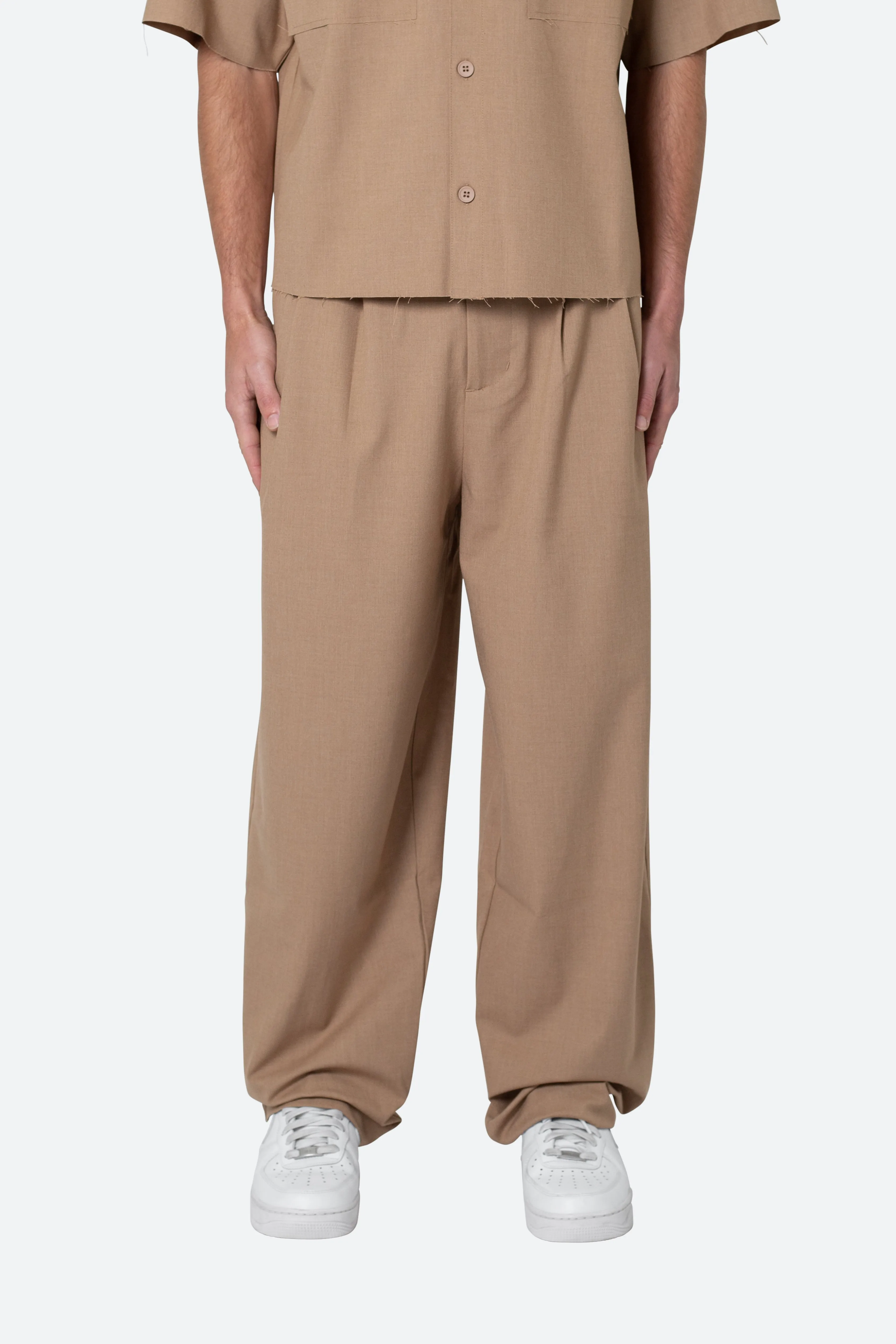 Baggy Trouser Pants - Khaki