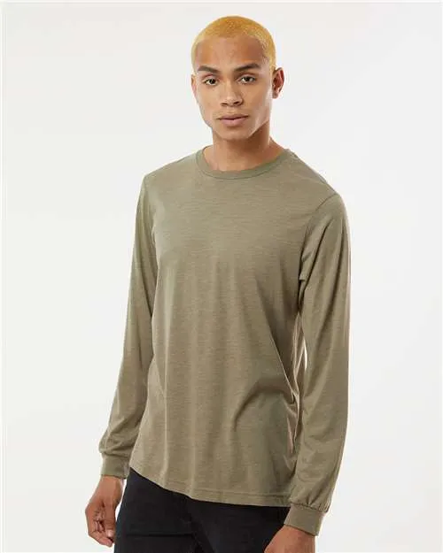 BELLA   CANVAS Triblend Long Sleeve Tee 3513 Olive Triblend