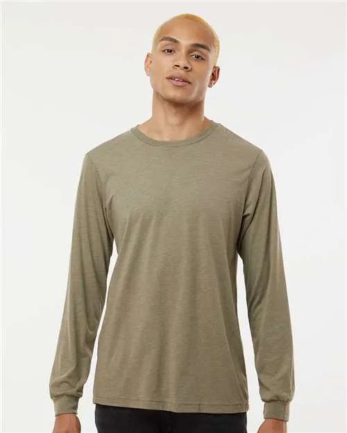 BELLA   CANVAS Triblend Long Sleeve Tee 3513 Olive Triblend