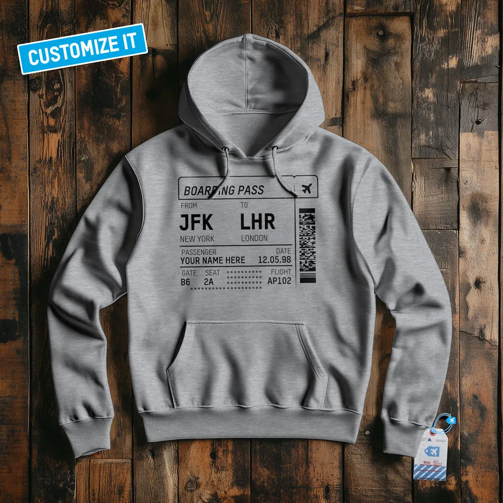 Boarding Pass - Pullover Hoodie