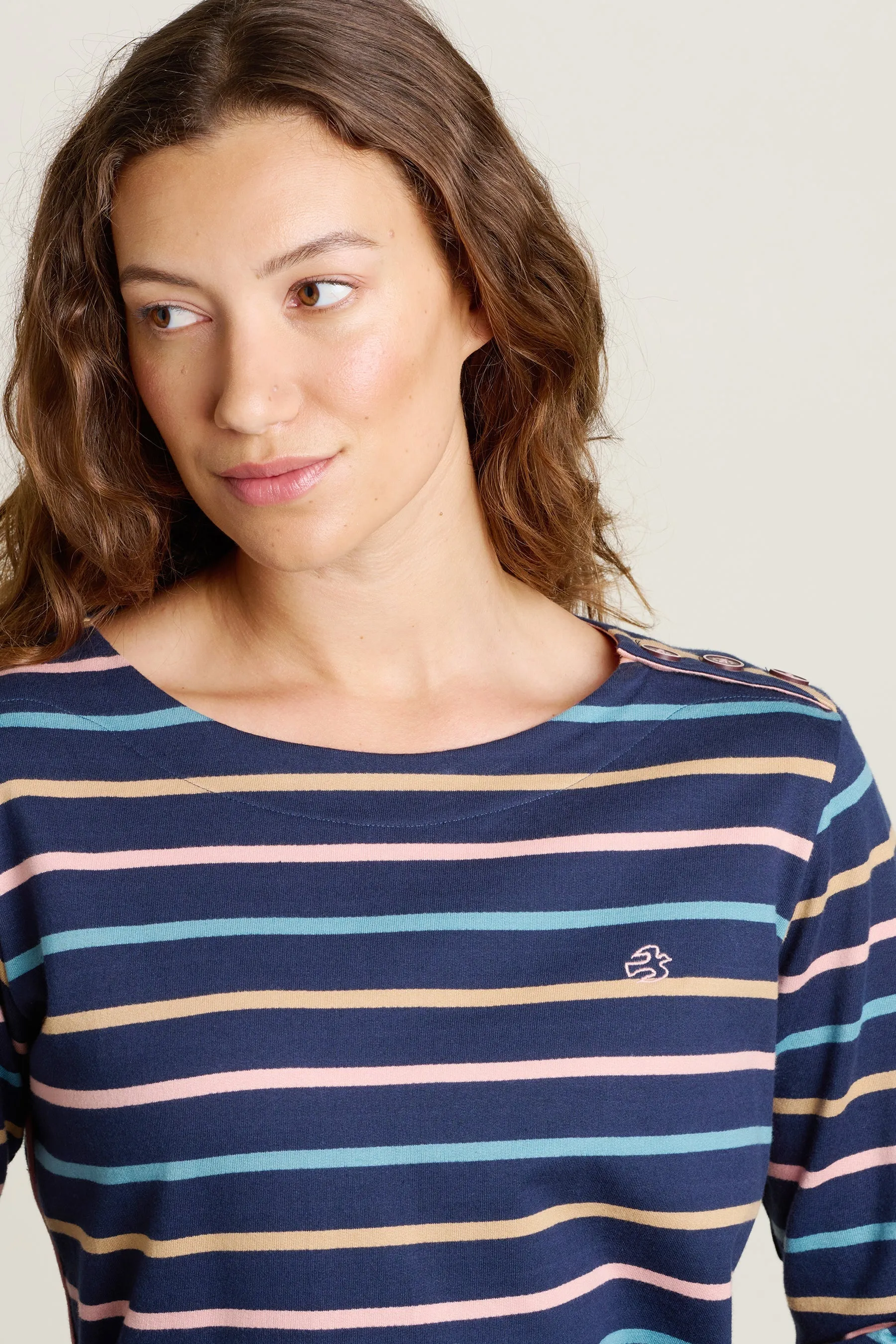 Brakeburn 16 Navy Bella Crew Neck T-Shirt