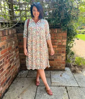 Brakeburn Floral Paisley Midi Dress