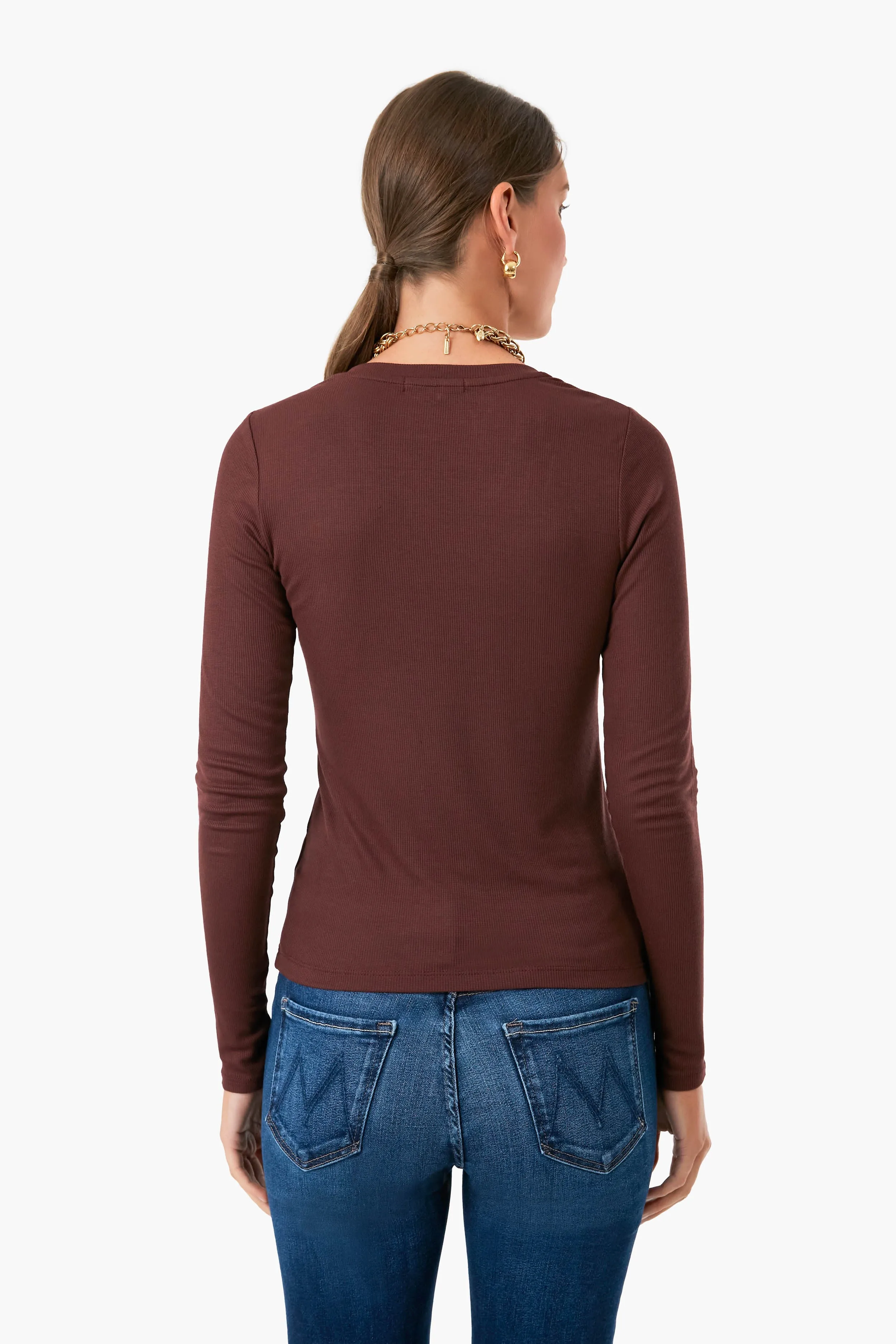 Cappucino Lexi Rib Henley