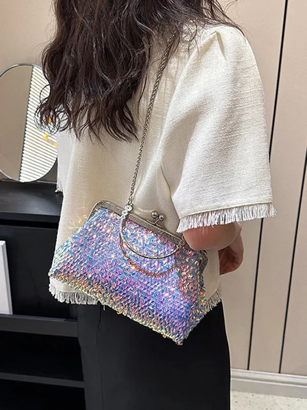 Chains Sequined Crossbody Bags Bags