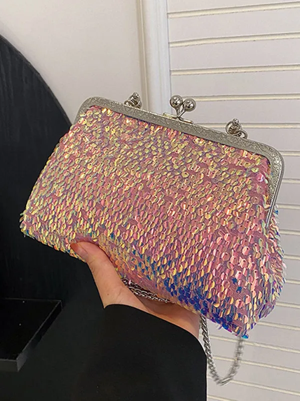 Chains Sequined Crossbody Bags Bags