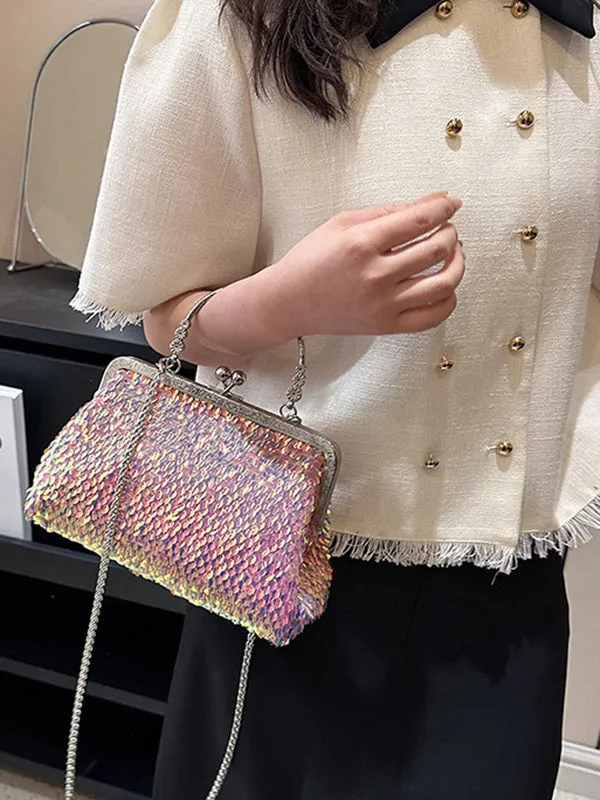 Chains Sequined Crossbody Bags Bags