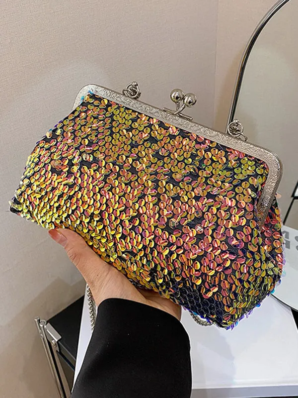 Chains Sequined Crossbody Bags Bags