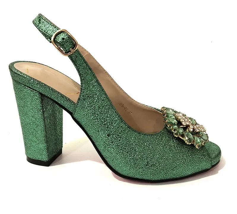 Crystal Buckle Strap High Quality Pumps For Women