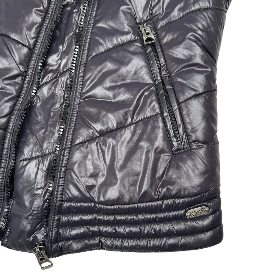 DIESEL COLLARED NYLON DOWN VEST