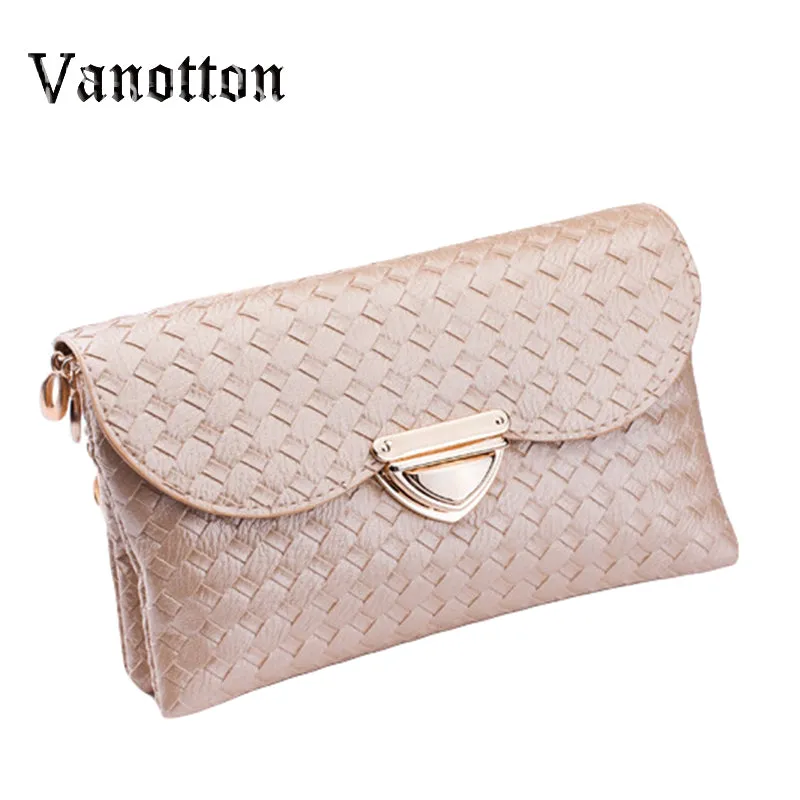 Famous Brands Knitting Women Clutches Casual FemaleClutches Bags Versatile Women Messenger Bags Mini Cross Body Bags Tote Bag