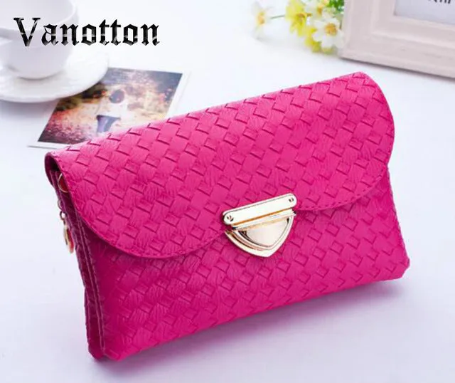 Famous Brands Knitting Women Clutches Casual FemaleClutches Bags Versatile Women Messenger Bags Mini Cross Body Bags Tote Bag