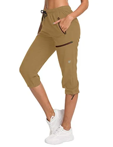 FashionSierra - Hiking Capris Pants Outdoor Quick Dry Cargo Cropped Pants