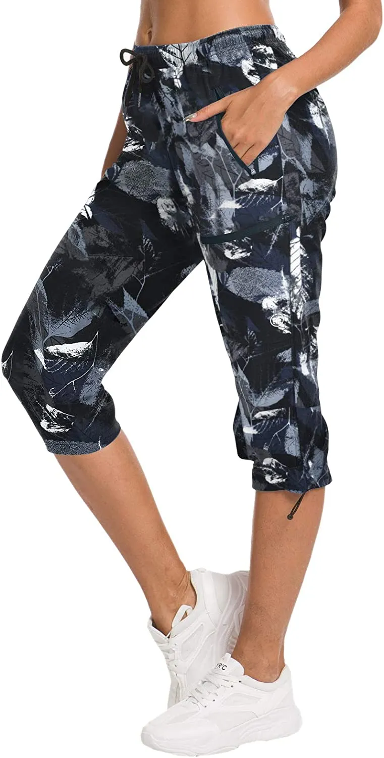 FashionSierra - Hiking Capris Pants Outdoor Quick Dry Cargo Cropped Pants