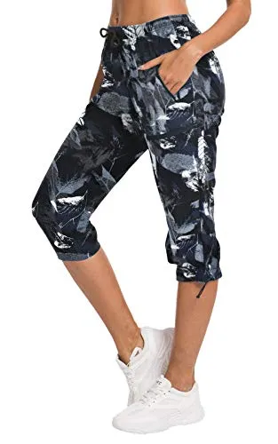 FashionSierra - Hiking Capris Pants Outdoor Quick Dry Cargo Cropped Pants