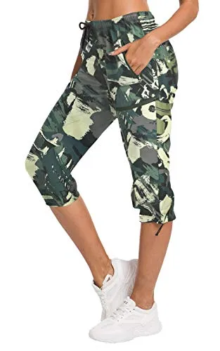 FashionSierra - Hiking Capris Pants Outdoor Quick Dry Cargo Cropped Pants