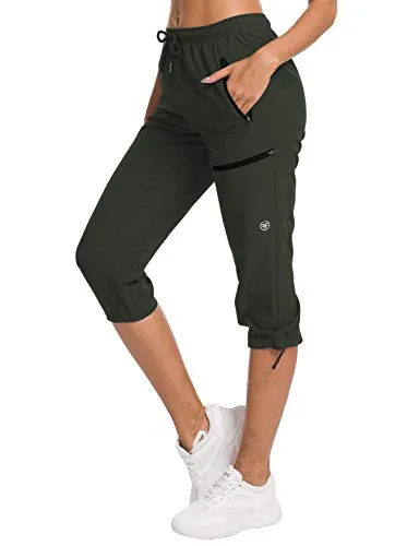 FashionSierra - Hiking Capris Pants Outdoor Quick Dry Cargo Cropped Pants