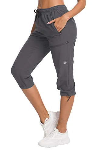 FashionSierra - Hiking Capris Pants Outdoor Quick Dry Cargo Cropped Pants