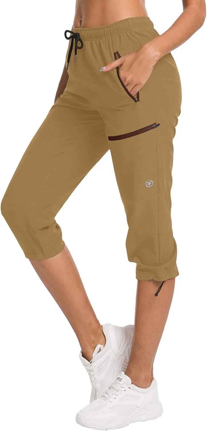 FashionSierra - Hiking Capris Pants Outdoor Quick Dry Cargo Cropped Pants