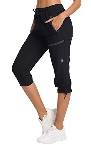 FashionSierra - Hiking Capris Pants Outdoor Quick Dry Cargo Cropped Pants