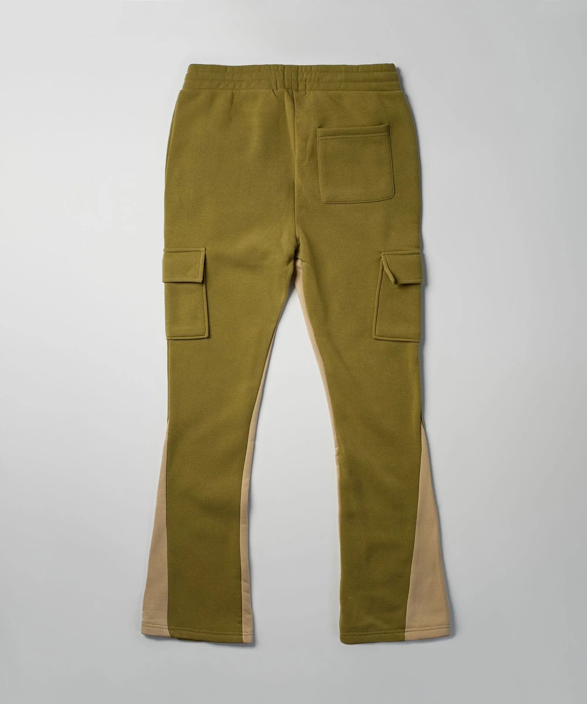 Flare Fleece Sweatpants - Olive Green