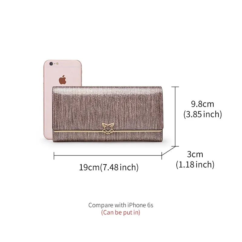 FOXER Brand Women Split Leather Wallets Female Clutch Bag Fashion Coins Card Holder Luxury Purse for Ladies Women&#39;s Long Wallet