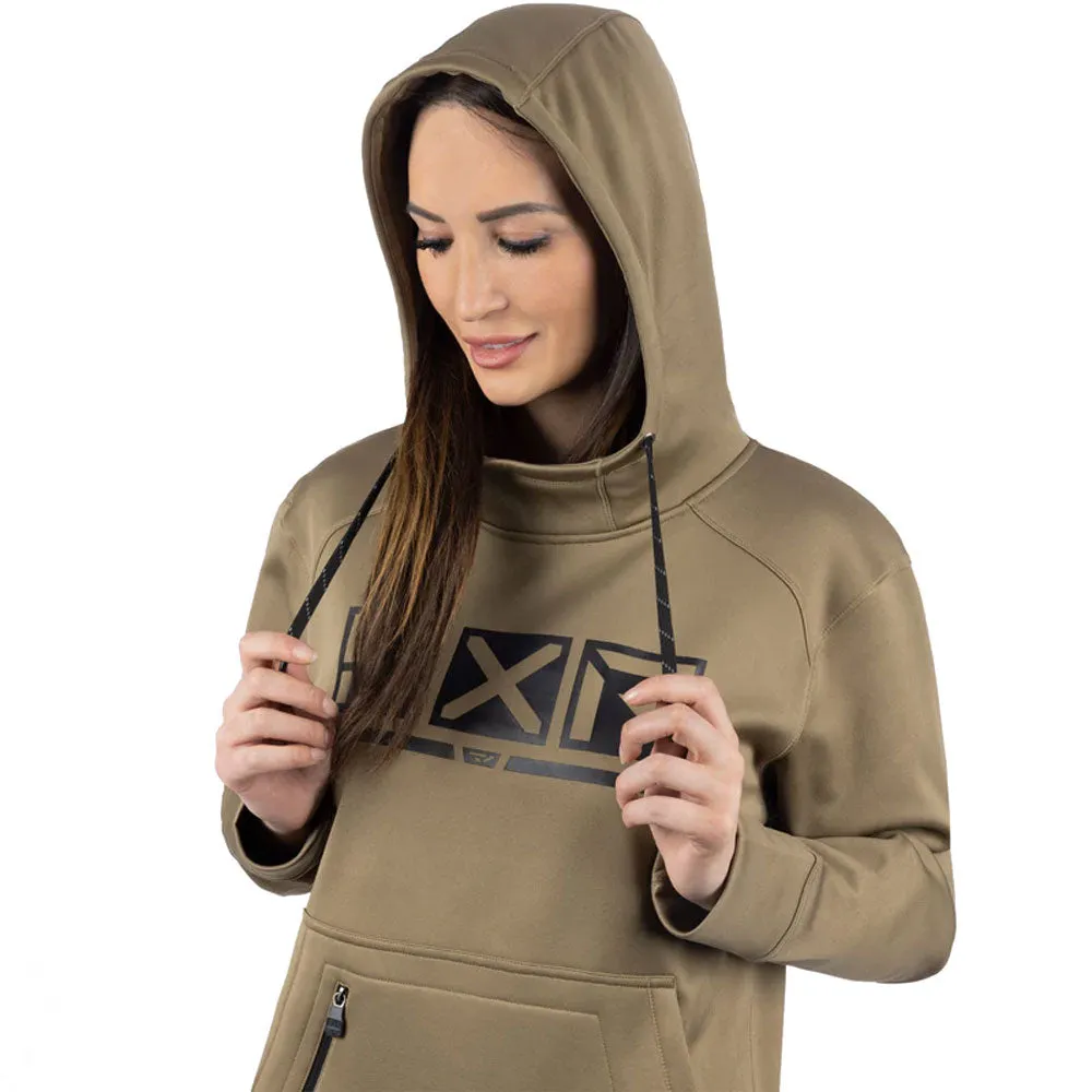 FXR Podium Tech Pullover Hoodie Canvas/Black Beige