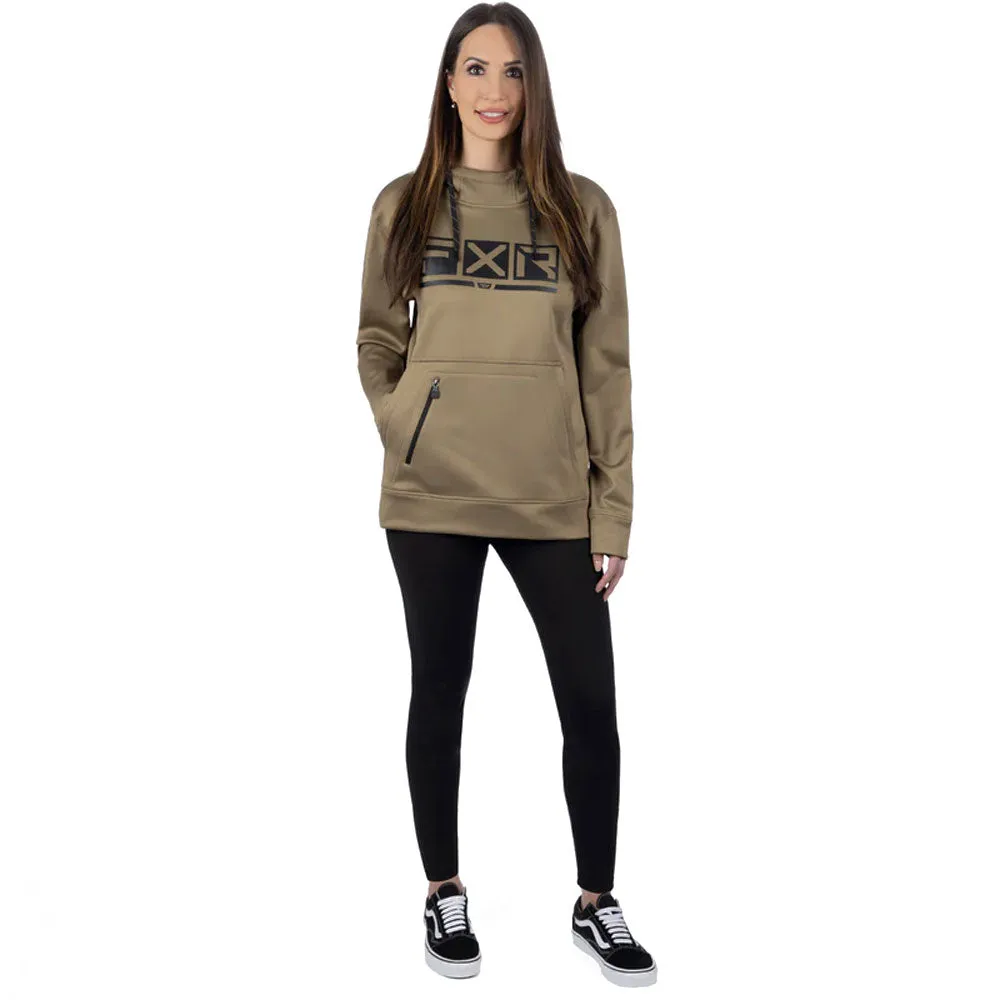 FXR Podium Tech Pullover Hoodie Canvas/Black Beige