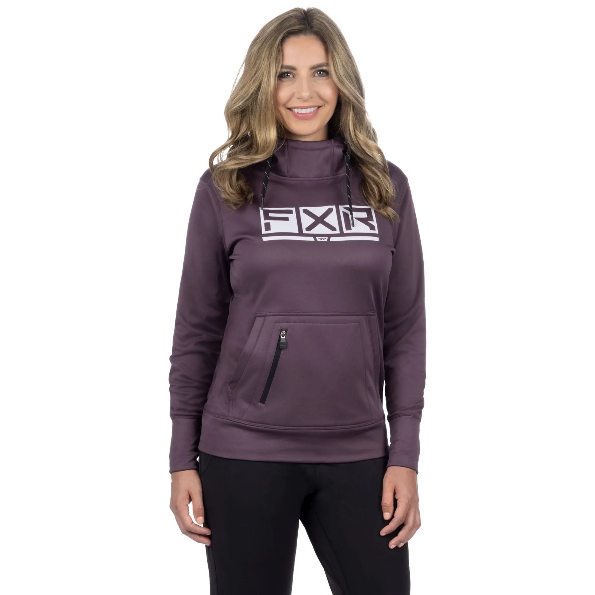 FXR Podium Tech Pullover Hoodie Muted Grape/Dusty Lilac Purple