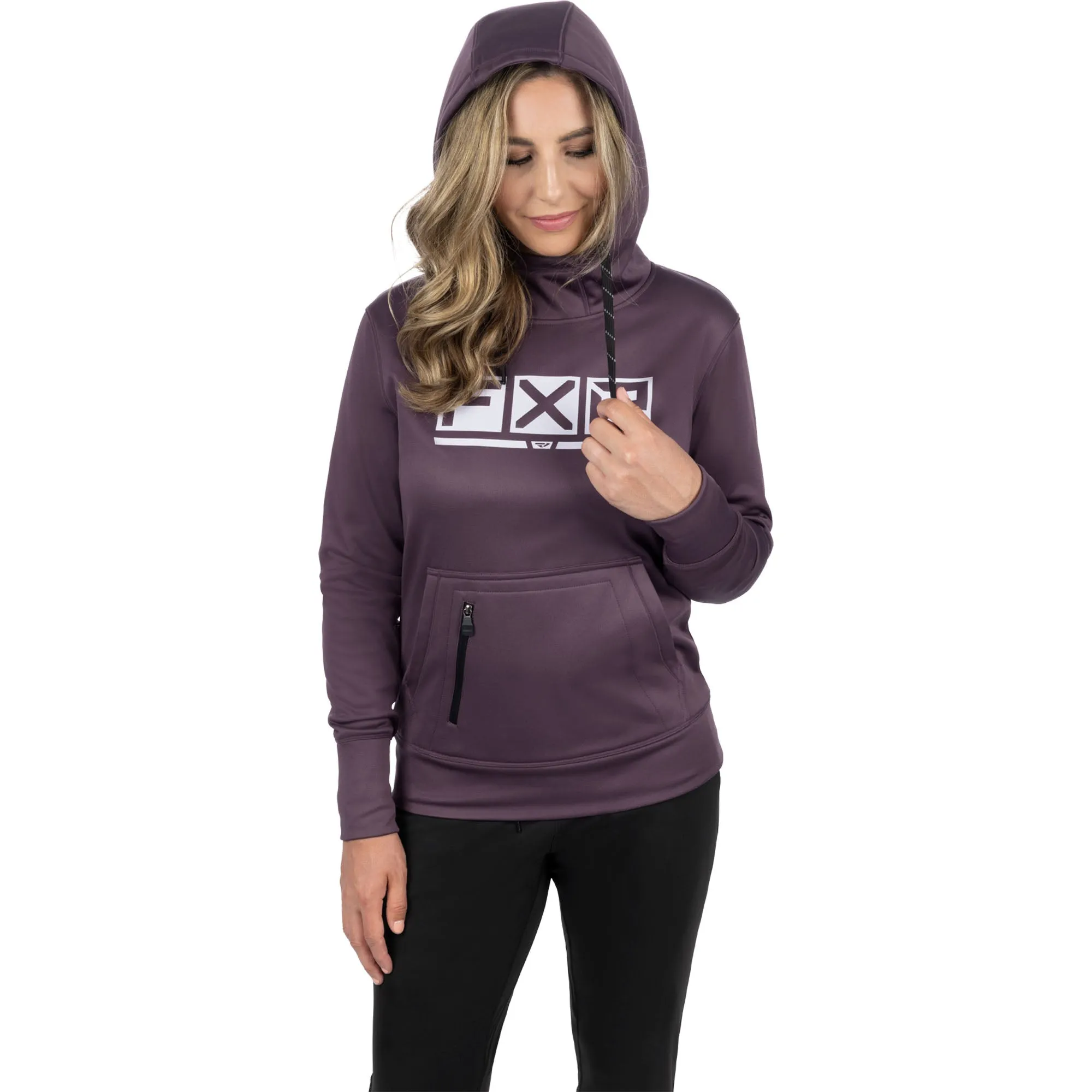 FXR Podium Tech Pullover Hoodie Muted Grape/Dusty Lilac Purple