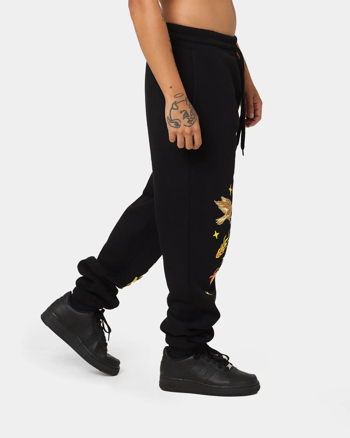 Goat Crew Backend Child Track Pants Black