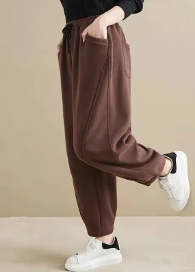 High Waist Thick Warm Fleece Sports Pants