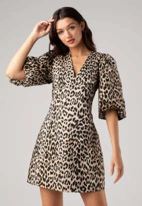 Metallic Leopard Dress