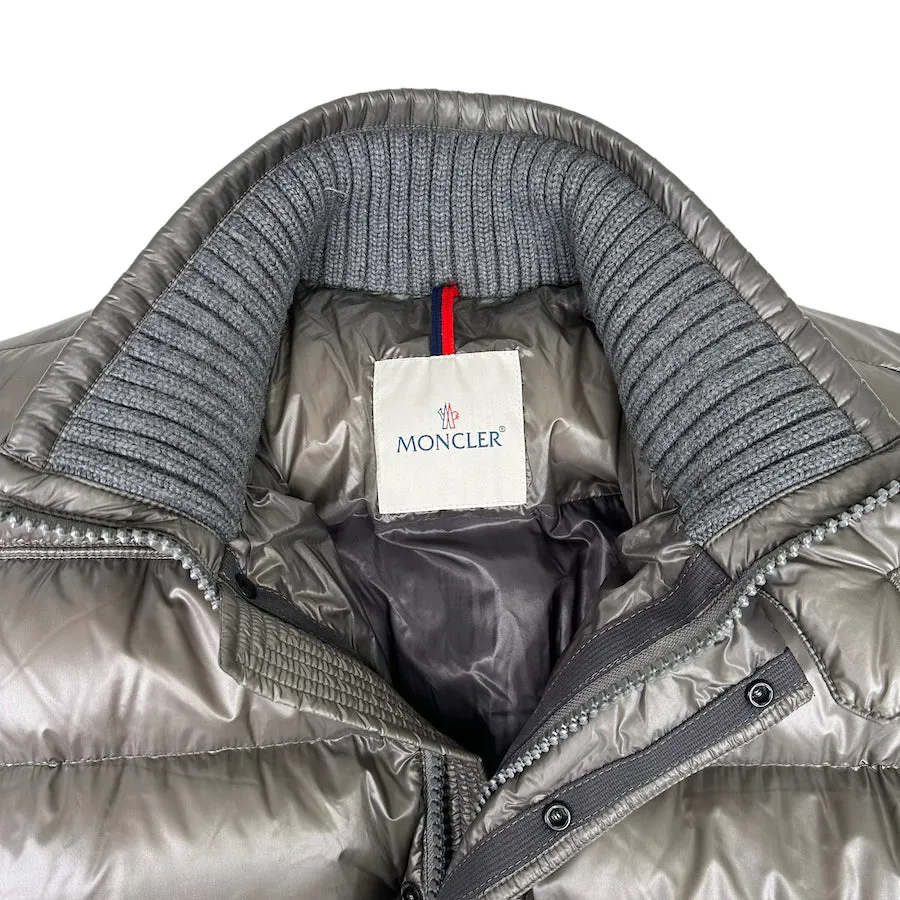 MONCLER SILVER HUBERT DOWN JACKET