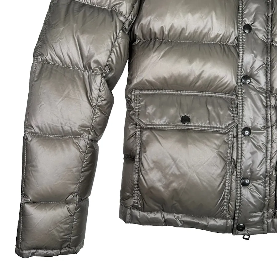 MONCLER SILVER HUBERT DOWN JACKET