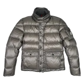 MONCLER SILVER HUBERT DOWN JACKET