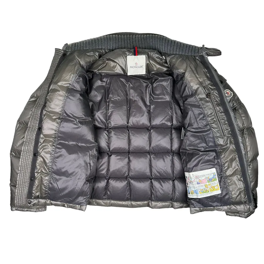 MONCLER SILVER HUBERT DOWN JACKET