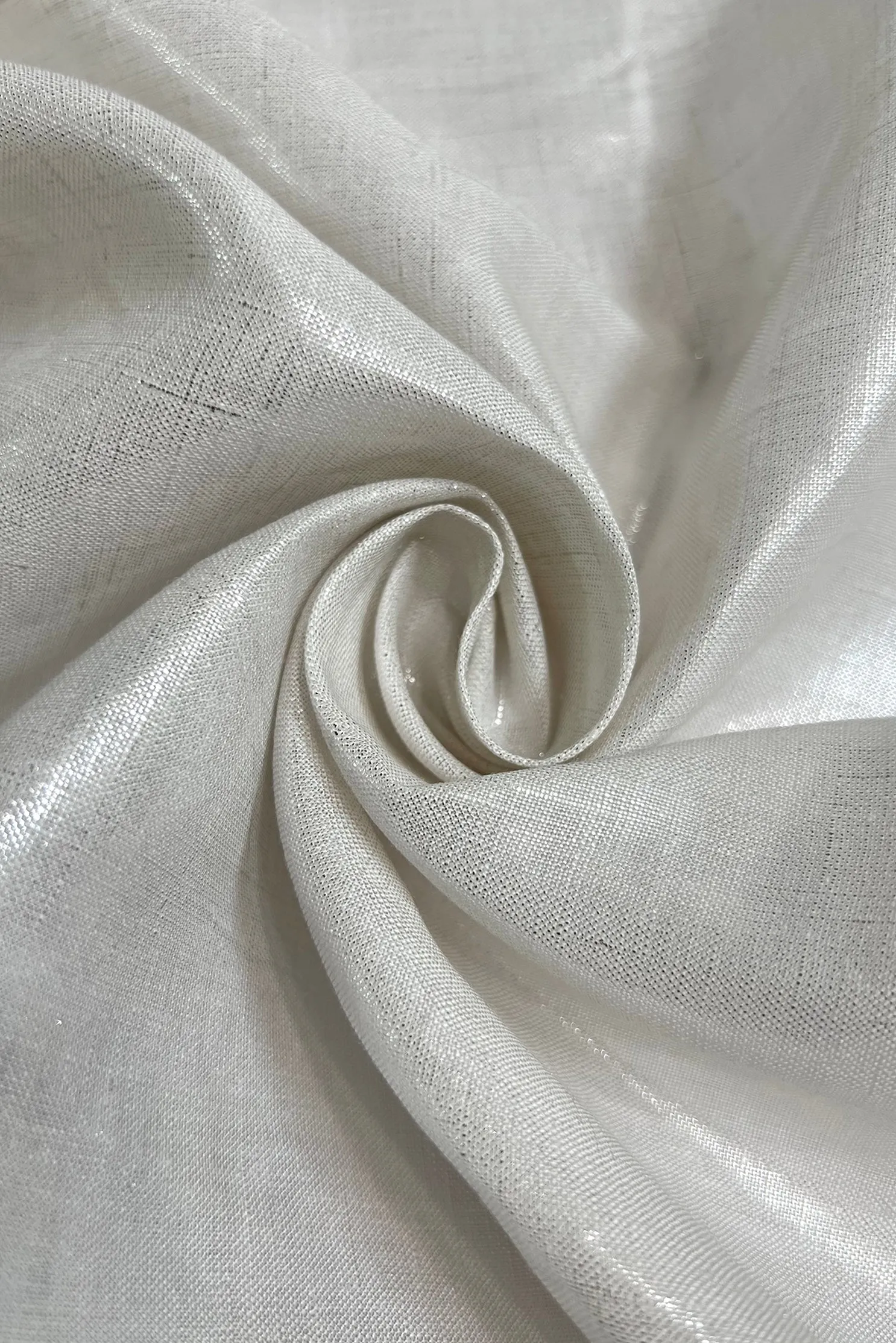 Offwhite Metallic Linen