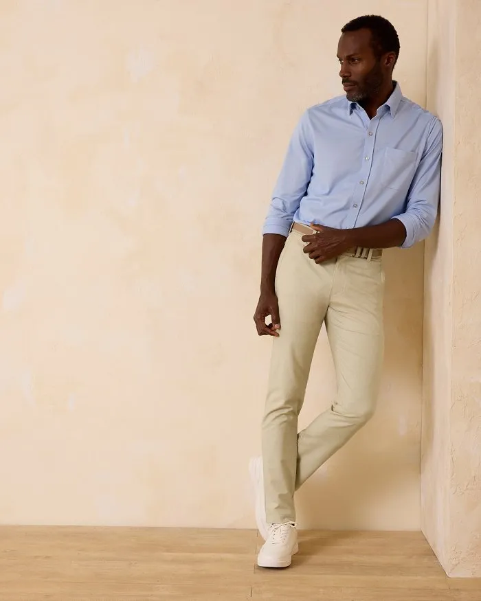 On Par IslandZone® Flat-Front Pants in Chino by Tommy Bahama