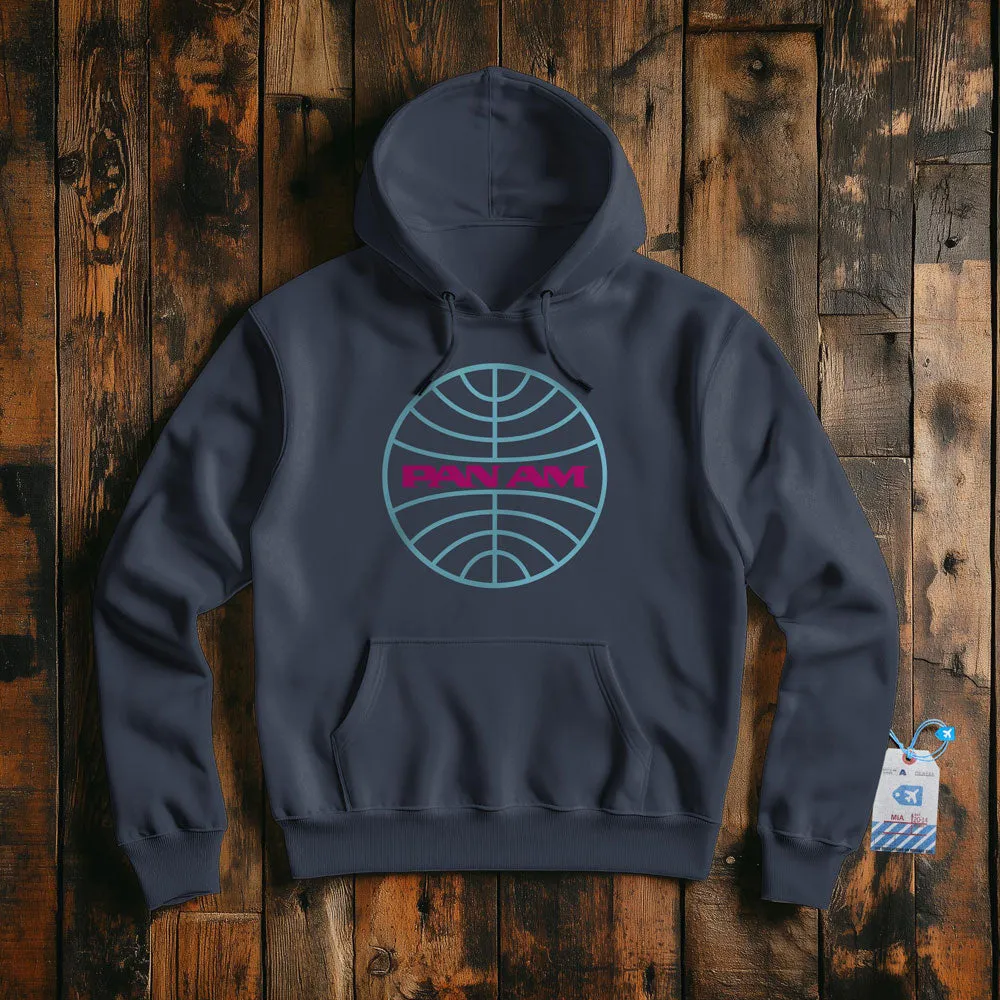 Pan Am Logo Neon - Pullover Hoodie