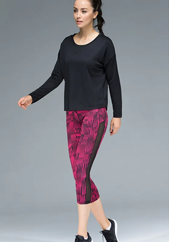 Quick-dry Vertical Stripe Capris