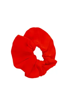 Red Silk Hair Scrunchies